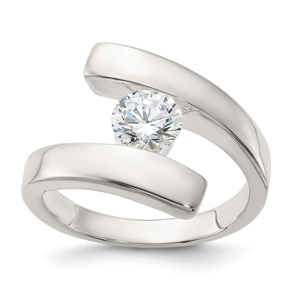 Kazi Luxury Sterling Silver CZ Ring